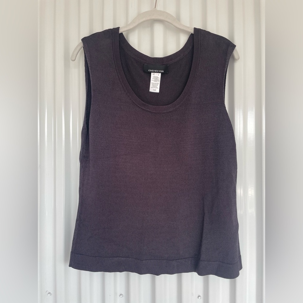 Jones New York Women's Black Sleeveless Tank